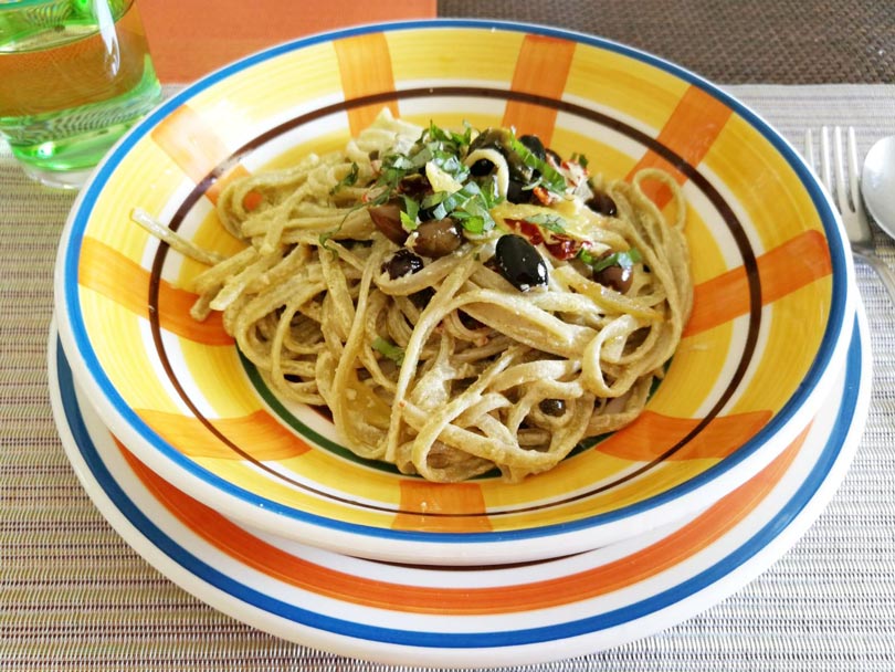 Tagliatelle alla crema di hemp-fu